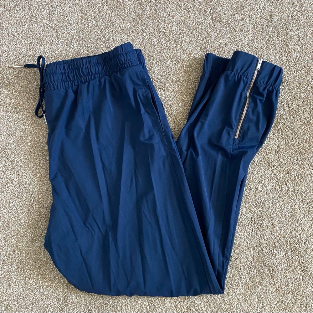Zyia Blue Zipped Joggers